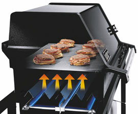 Direktes Grillen mit Gas
