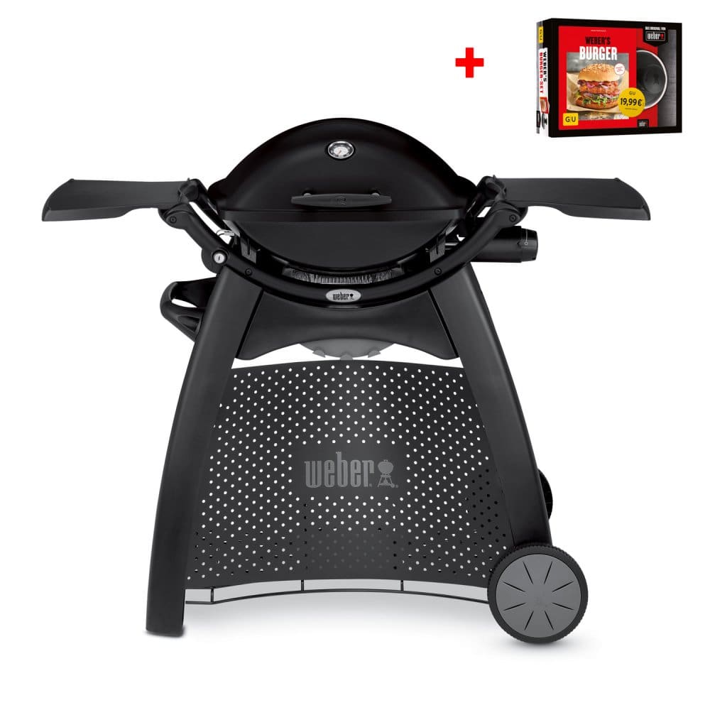 Weber Gasgrill Q 2200 Station Blackline Gratis Burger Set