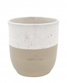Eulenschnitt Becher Glücklich