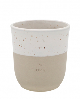 Eulenschnitt Becher Oma