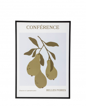 Bloomingville Bild mit Rahmen Poire Illustration