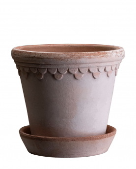 Bergs Potter Blumentopf The Københavner Raw Pot inkl. Untersetzer