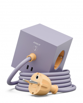 Avolt Mehrfachstecker Square 1 USB-C  Limited Edition Bauhaus-Archiv