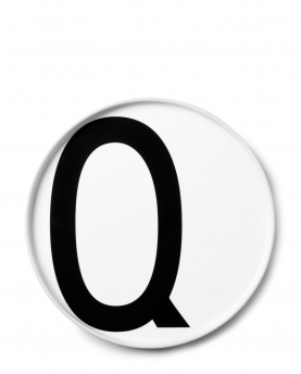 DESIGN LETTERS Porzellanteller Q