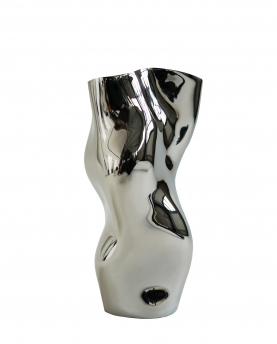 Hein Studio Vase Ostrea 25 Nickel