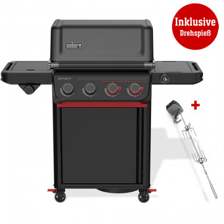 Weber Gasgrill SPIRIT EP-435R, Stealth Edition, inklusive Drehspieß