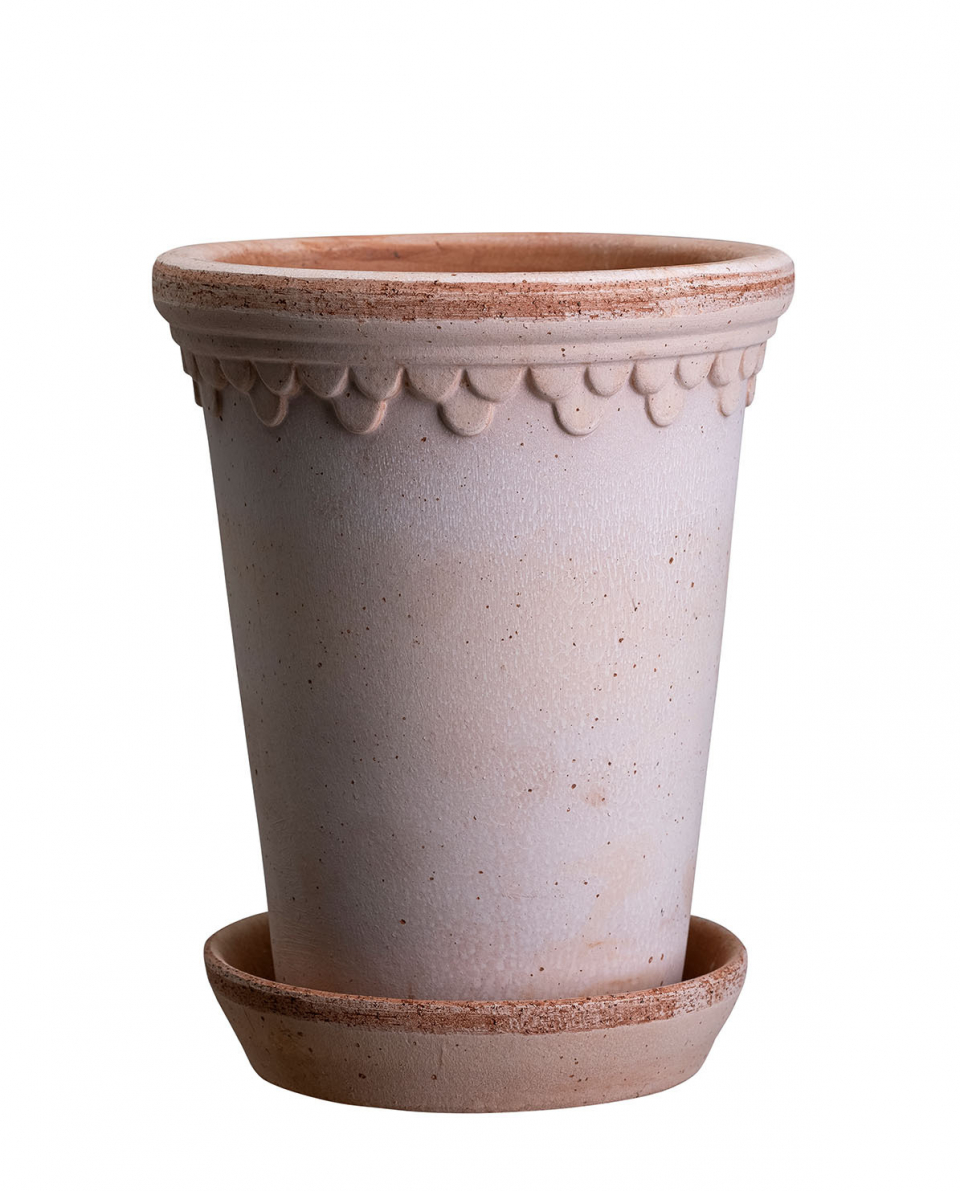 Bergs Potter Blumentopf The Københavner Raw Pot inkl. Untersetzer ⌀ 18 cm, 9,5 cm H