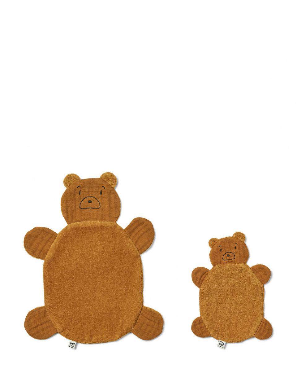 Liewood Kuscheltuch Janai mr bear/golden caramel One Size