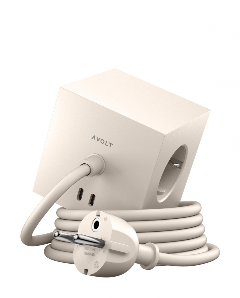 Avolt Mehrfachstecker Square 1 USB-C + Magnet