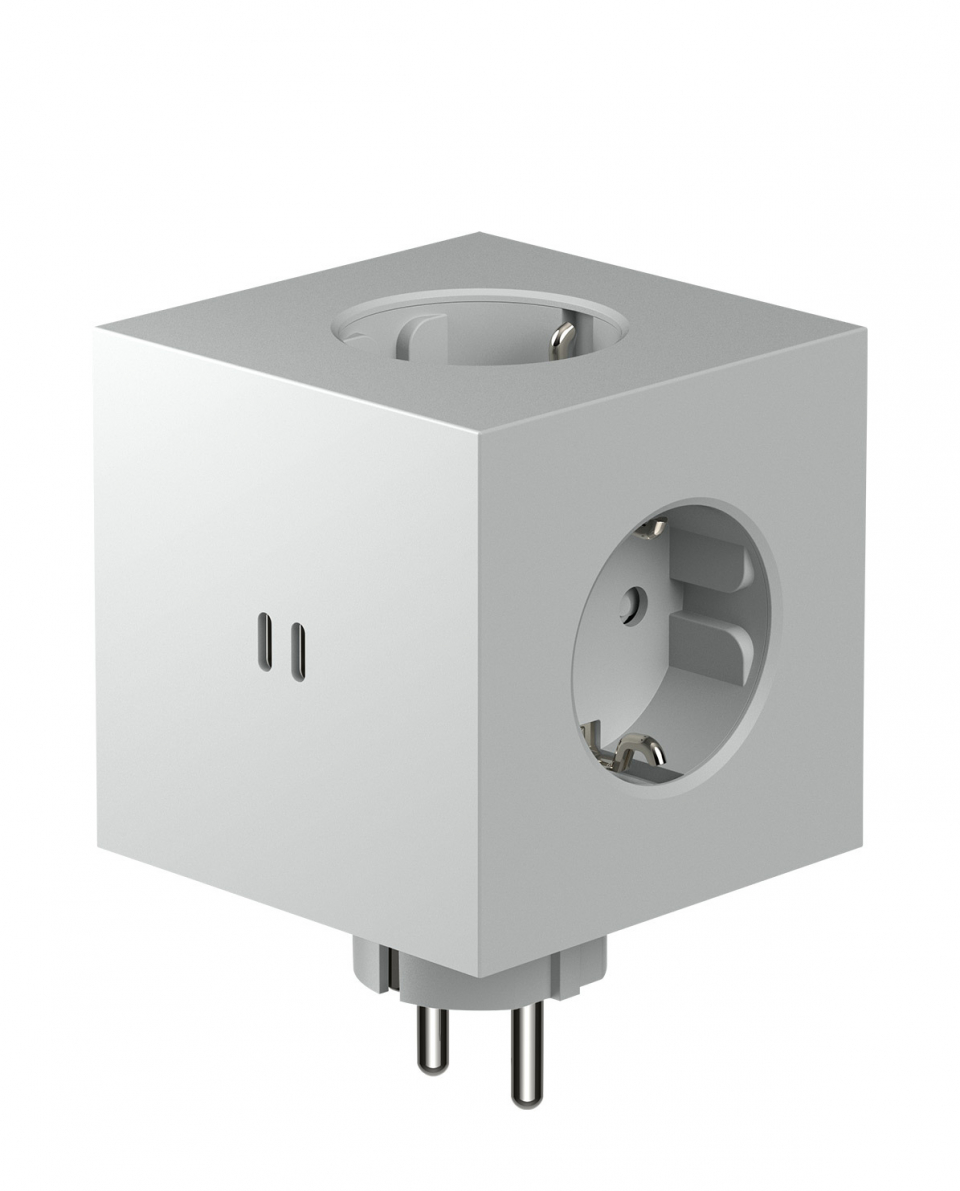 Avolt Mehrfachstecker Square 2 USB C wall mounted