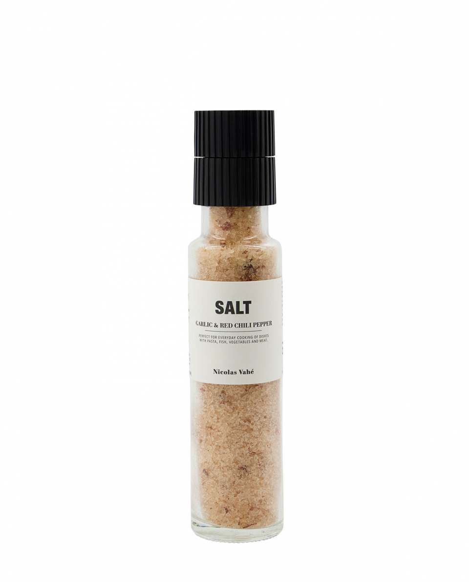 Nicolas Vahé Mühle Salz Knoblauch & rote Chilischote