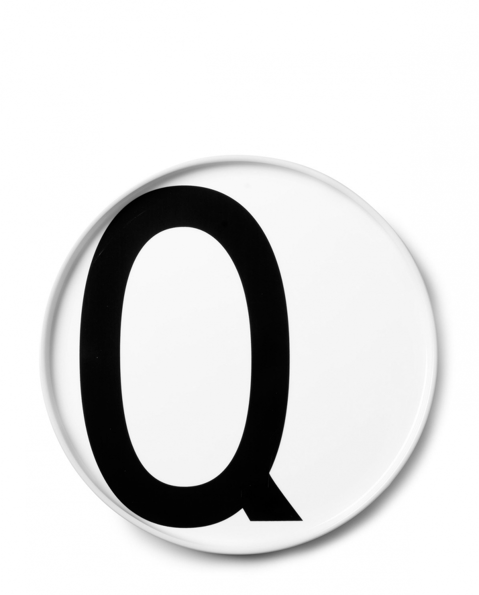 DESIGN LETTERS Porzellanteller Q
