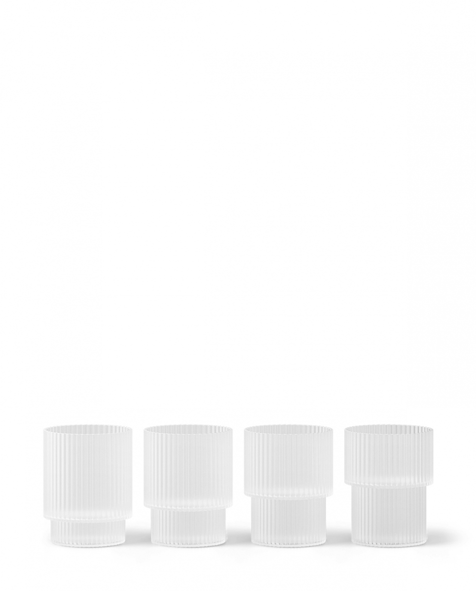 Ferm Living Trinkglas Set Ripple