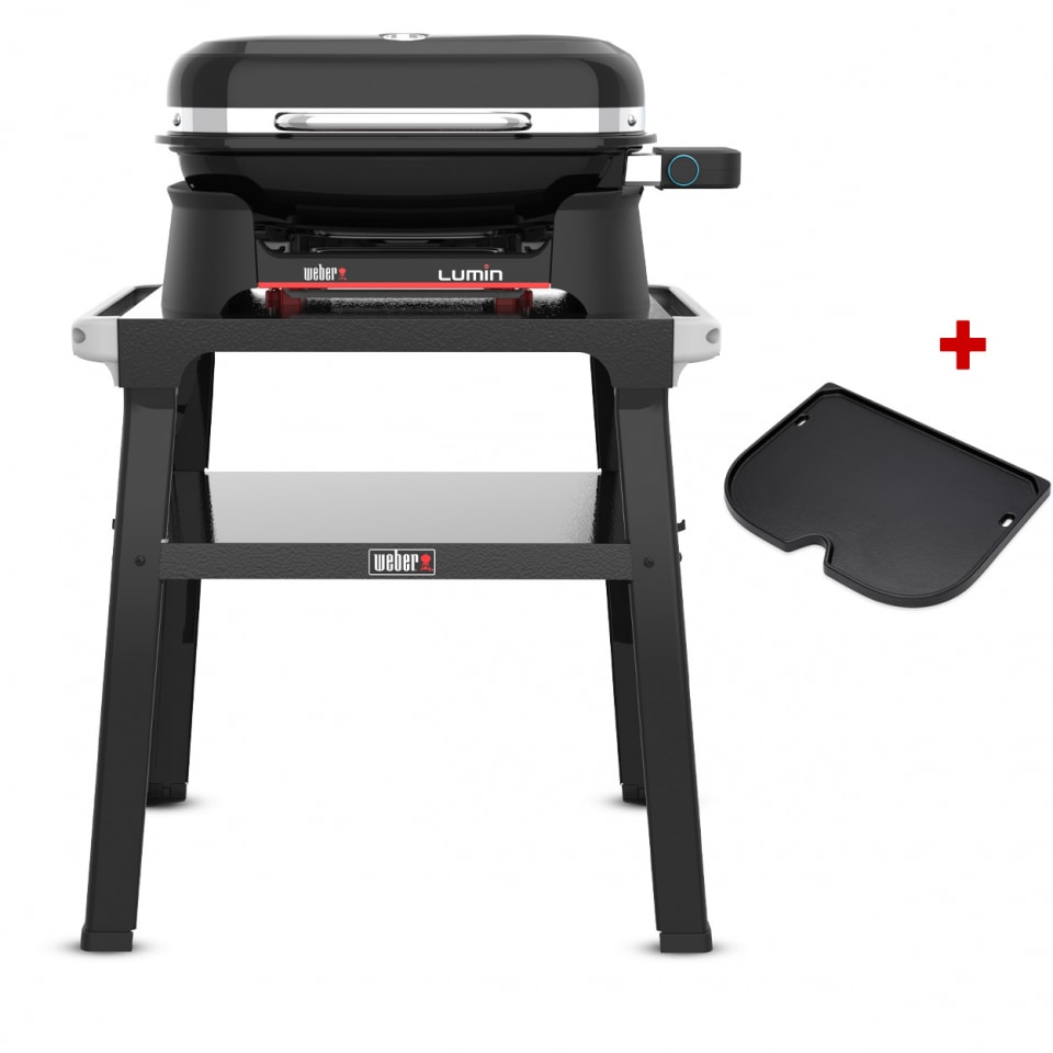 Weber Elektrogrill LUMIN mit Stand + gratis Grillplatte (2026)
