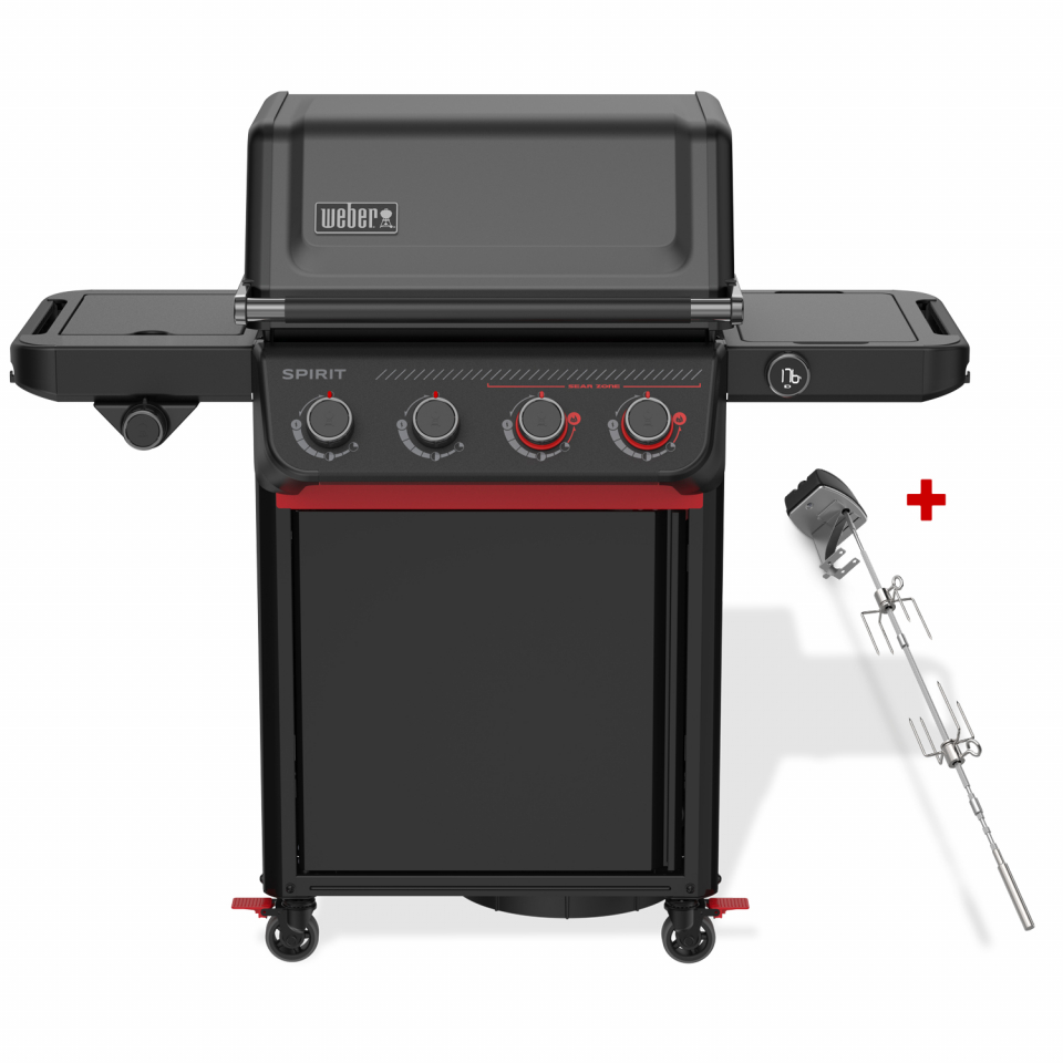 Weber Gasgrill SPIRIT EPX-435R, Stealth Edition, Smart (2026) inklusive Drehspieß