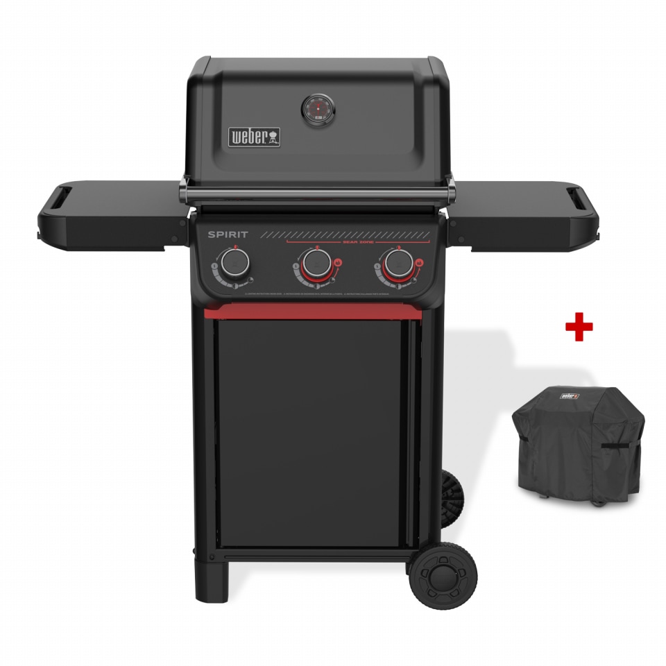 Weber Gasgrill SPIRIT E-325, Stealth Edition (2026), inklusive Abdeckhaube
