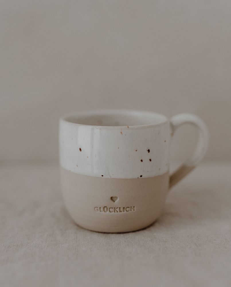 Eulenschnitt Cappuccino Tasse Glücklich One Size