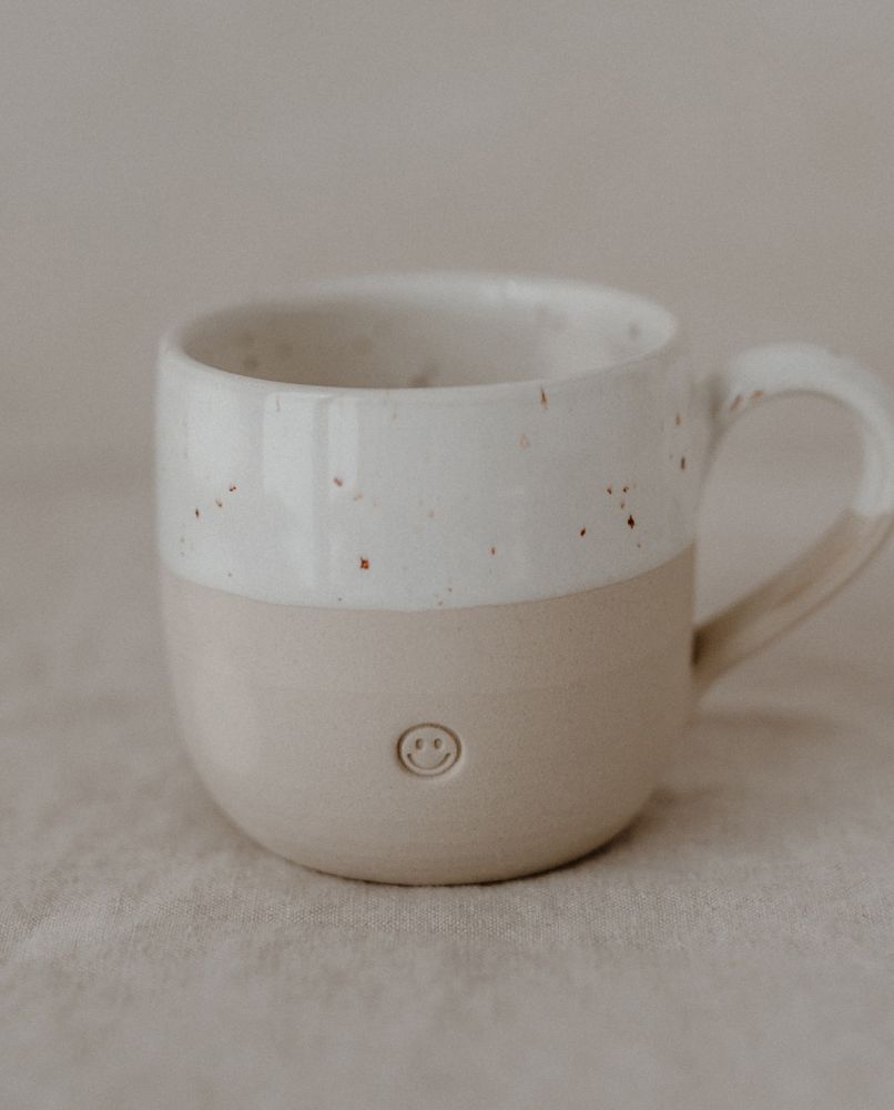 Eulenschnitt Cappuccino Tasse Smiley One Size