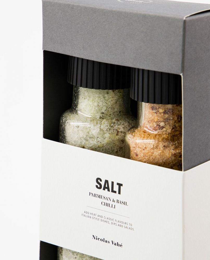 Nicolas Vahé Geschenkset Salz Parmesan & Basil und Chilli One Size