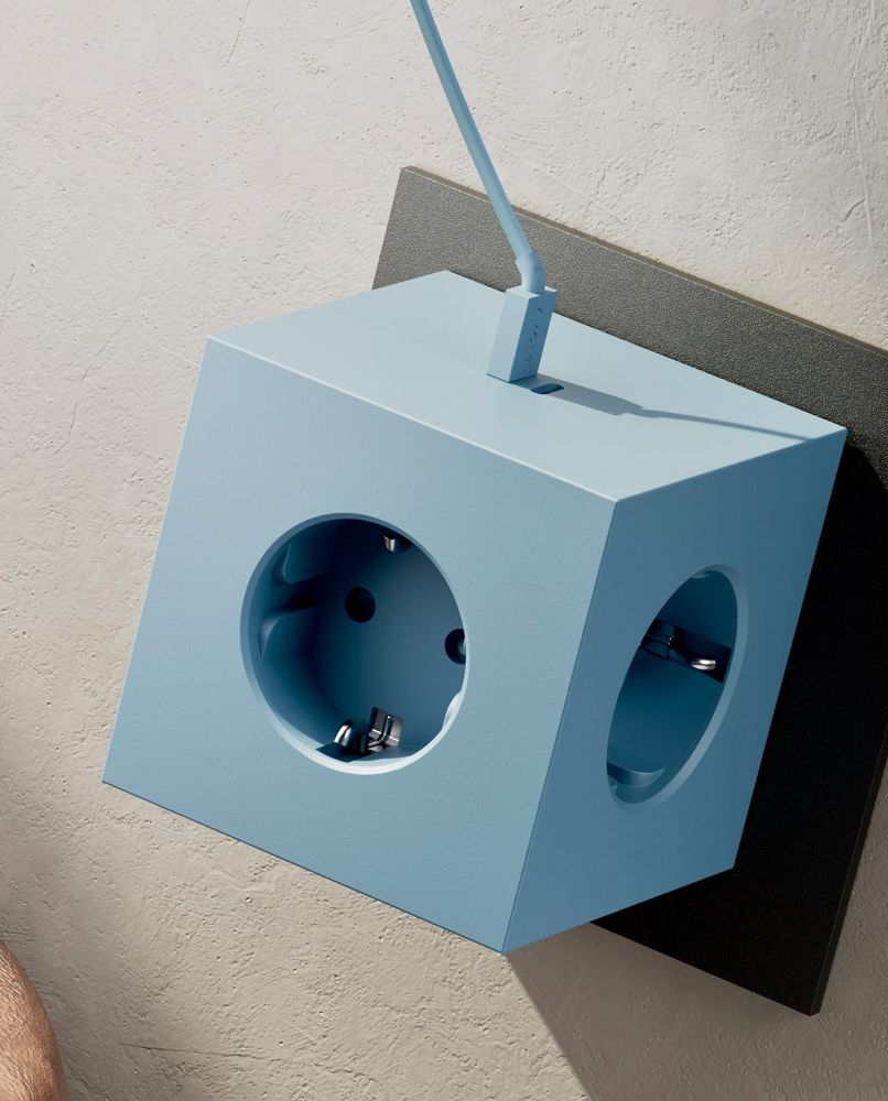 Avolt Mehrfachstecker Square 2 USB C wall mounted One Size