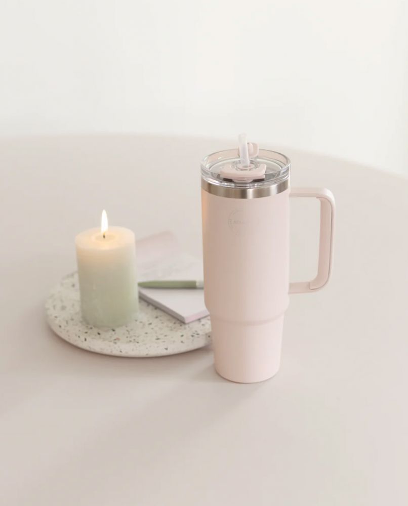 AYA&IDA Thermobecher mit Trinkhalm One Size