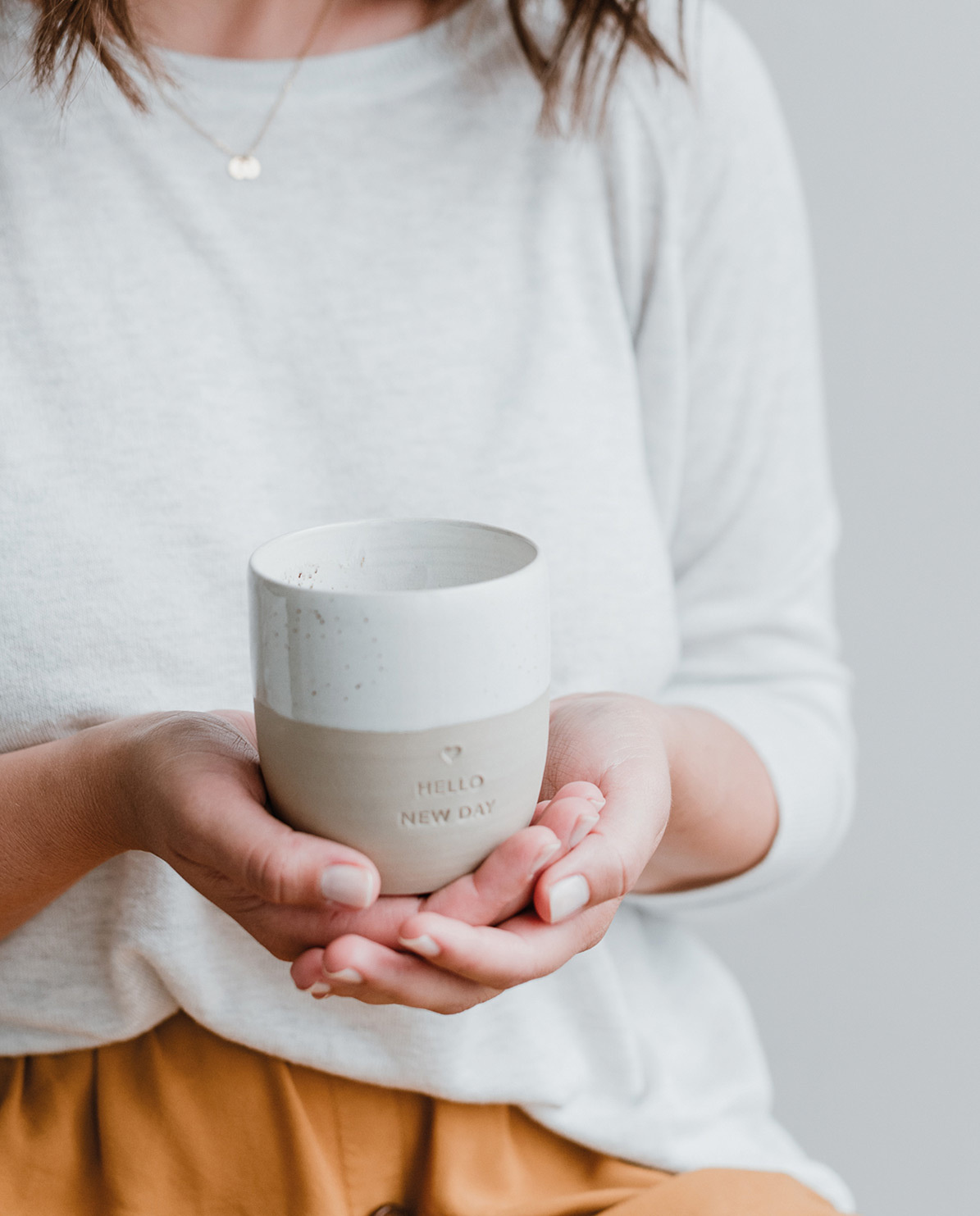Eulenschnitt Becher Hello New Day One Size