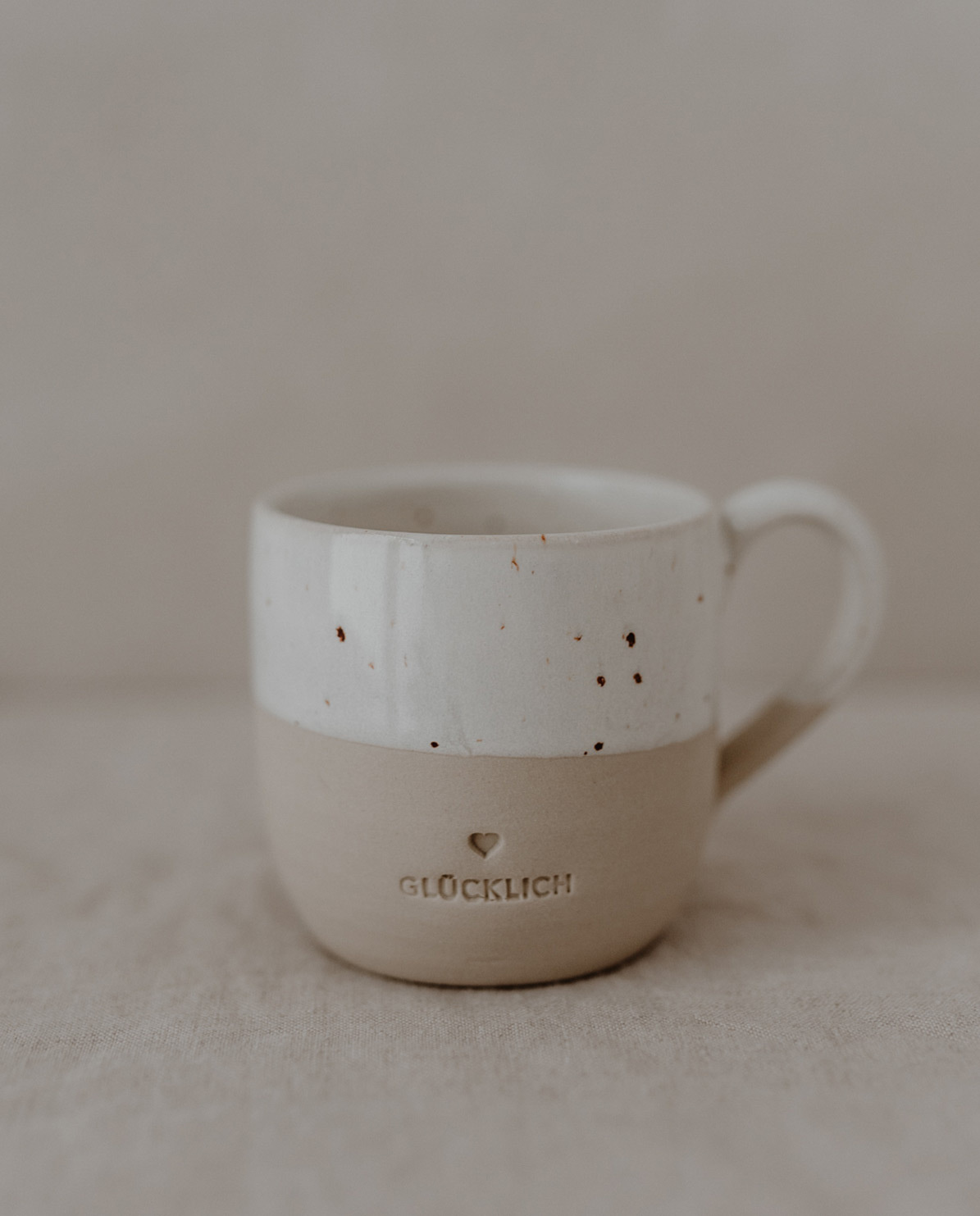 Eulenschnitt Cappuccino Tasse Glücklich One Size