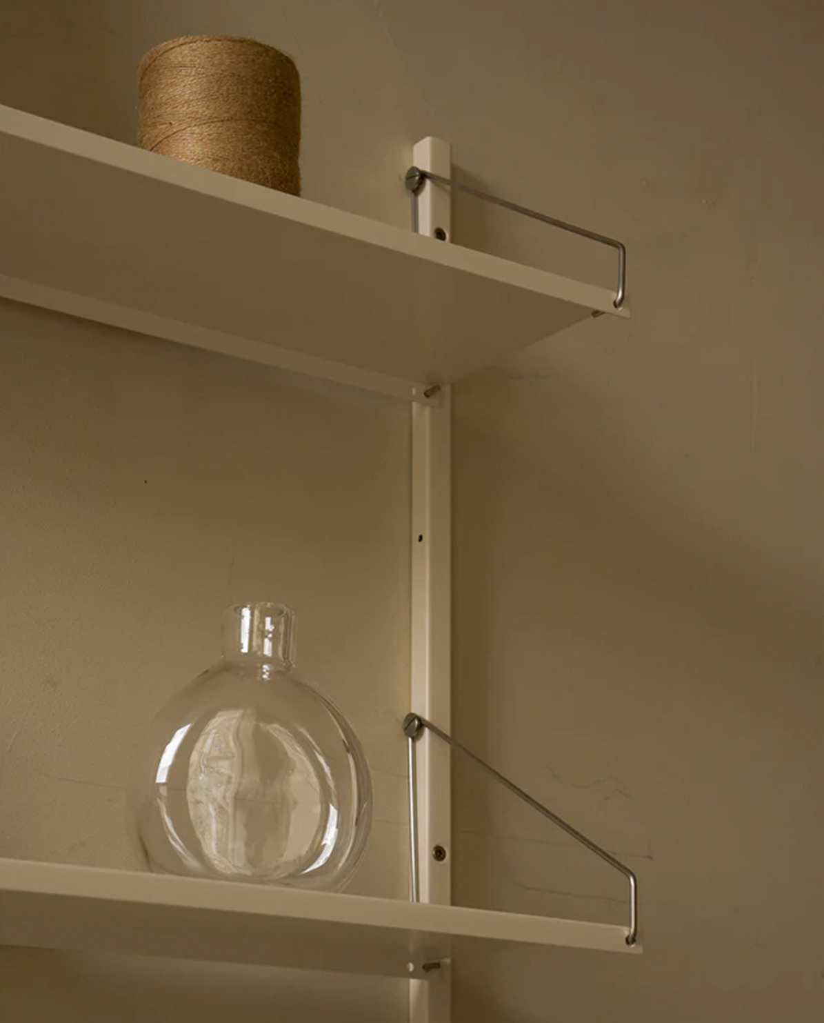 Frama Regal Library Shelf warm white steel 20 x 60 cm