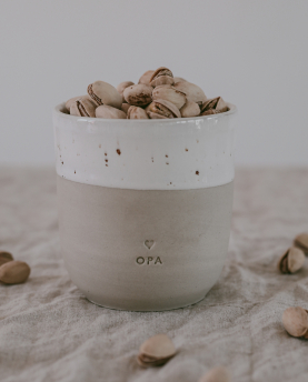Eulenschnitt Becher Opa