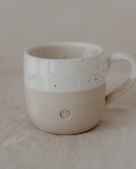 Eulenschnitt Cappuccino Tasse Smiley