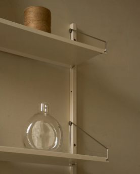 Frama Regal Library Shelf warm white steel