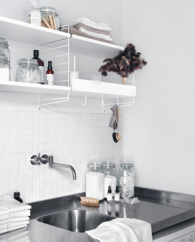 String Furniture Regalboden Metall niedrige Kante System