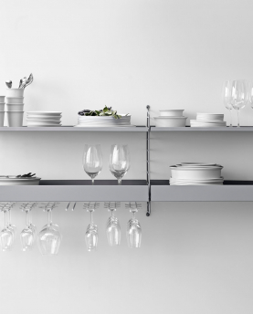 String Furniture Regalboden Metall niedrige Kante System