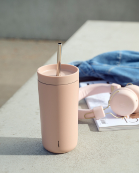 Stelton To Go Sip Thermobecher mit Trinkhalm