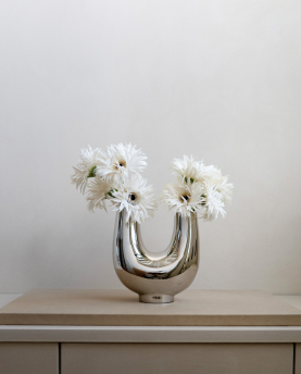 Hein Studio Vase Kazumi Nickel