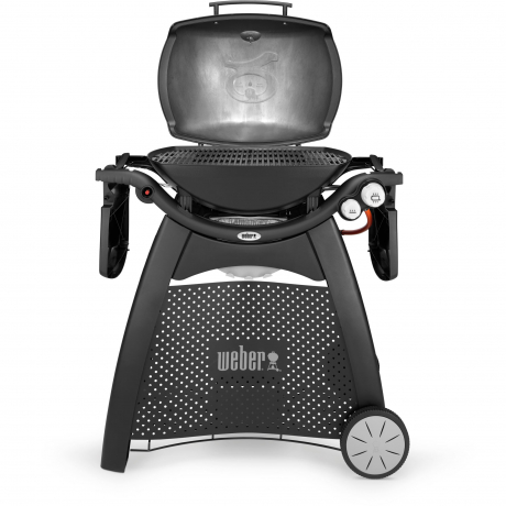 Weber Gasgrill Q 3200 Station, Blackline mit Hitzeschild und Bratenrost 2