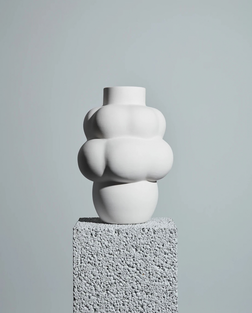 Louise Roe Vase Balloon 04 Steingut 2