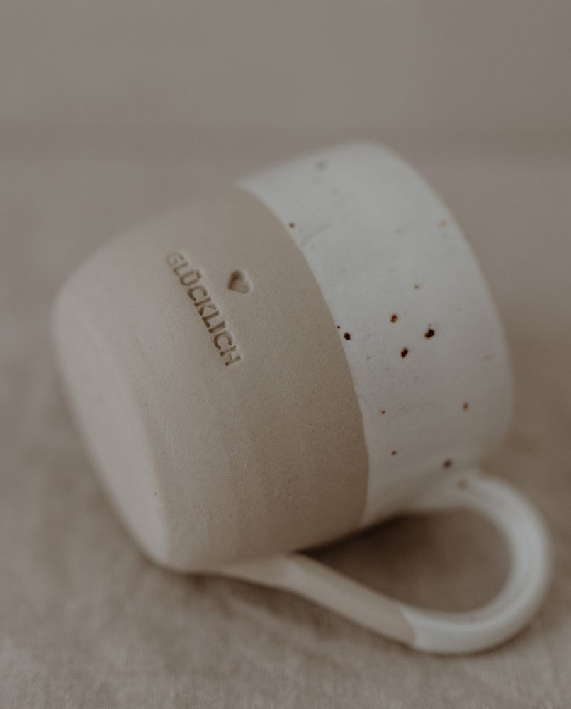 Eulenschnitt Cappuccino Tasse Glücklich One Size
