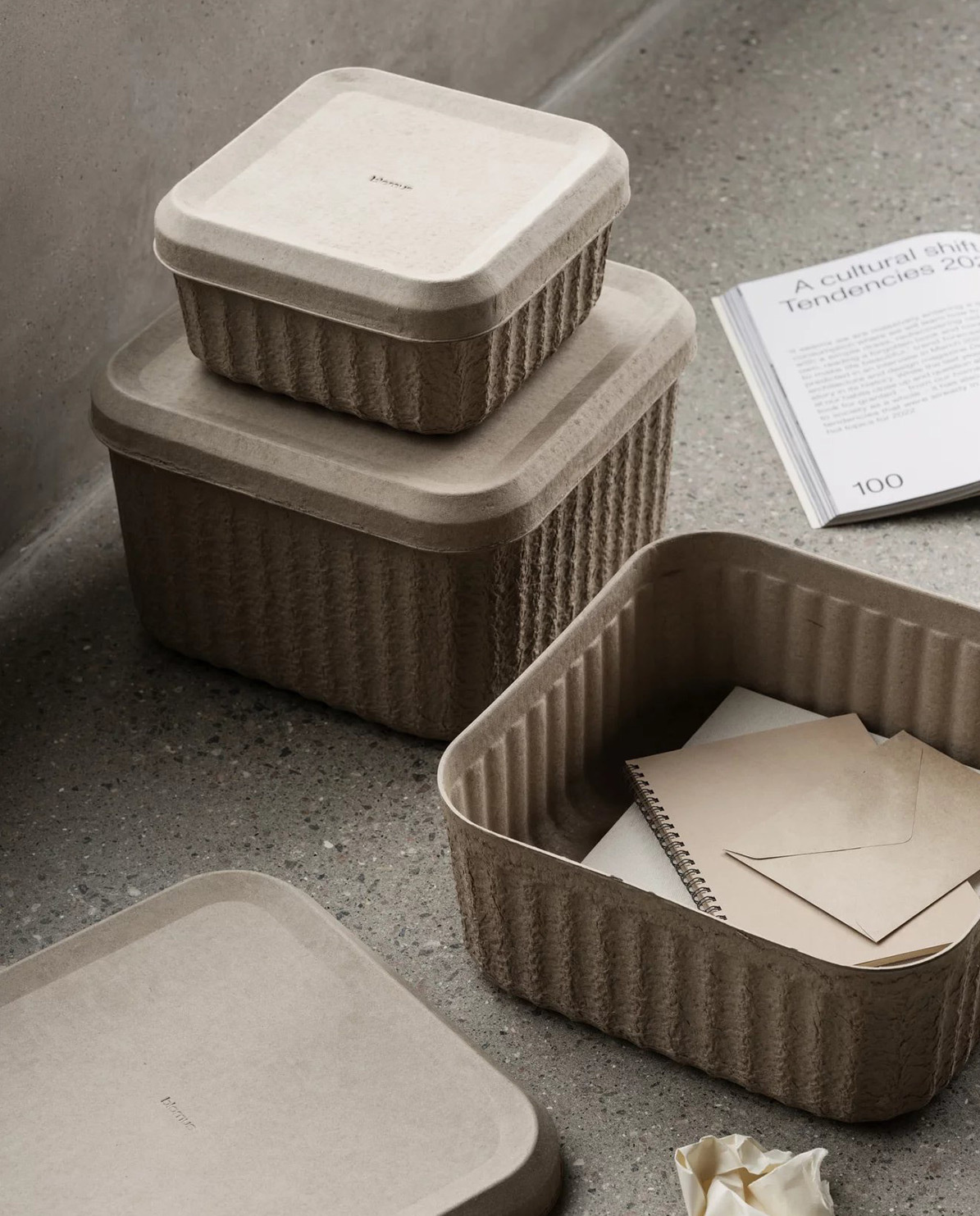 blomus Aufbewahrungsboxen Set Redo 23,5 cm x 12 cm