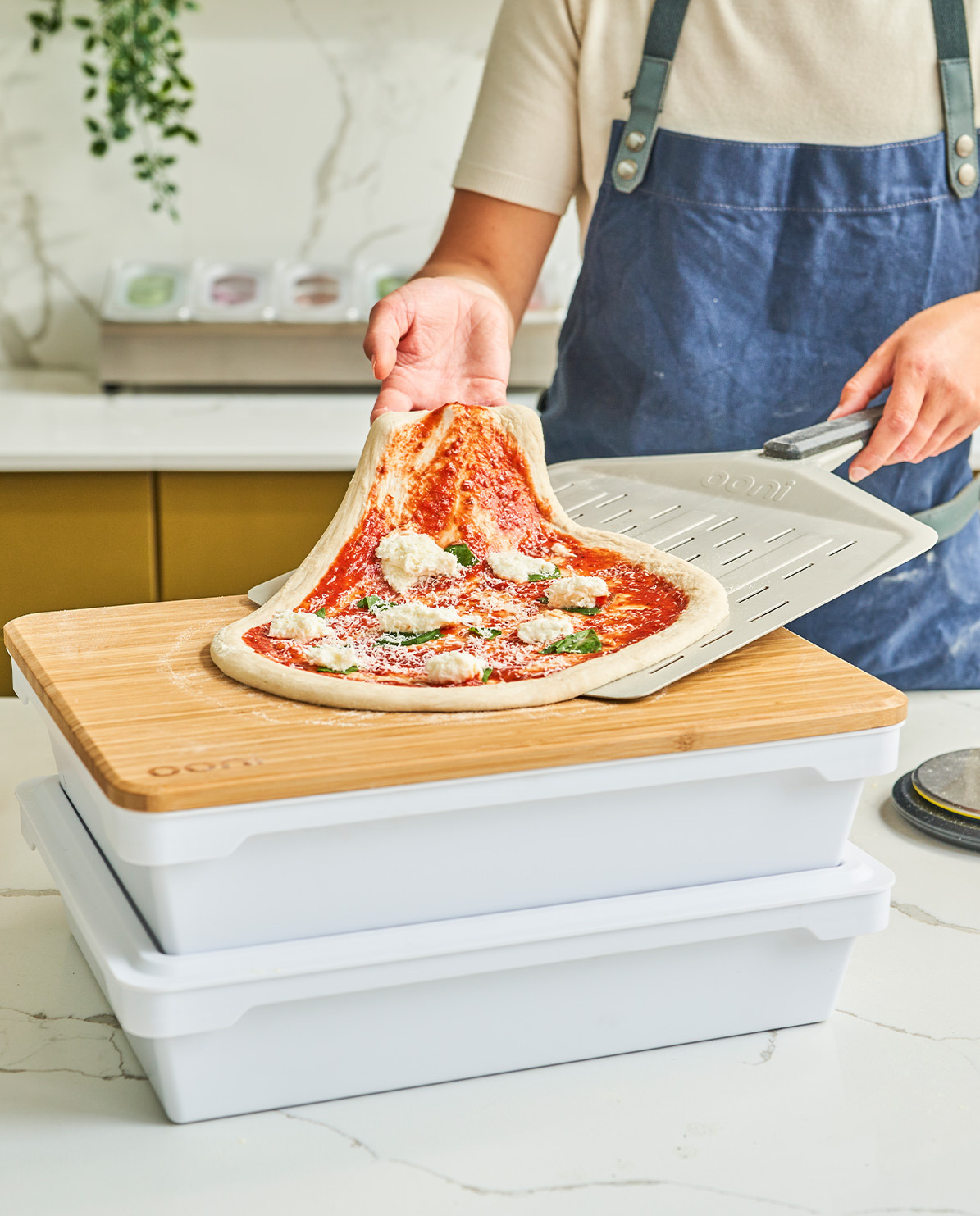 Ooni Bambusdeckel für Aufbewahrungsbox Pizzateig One Size