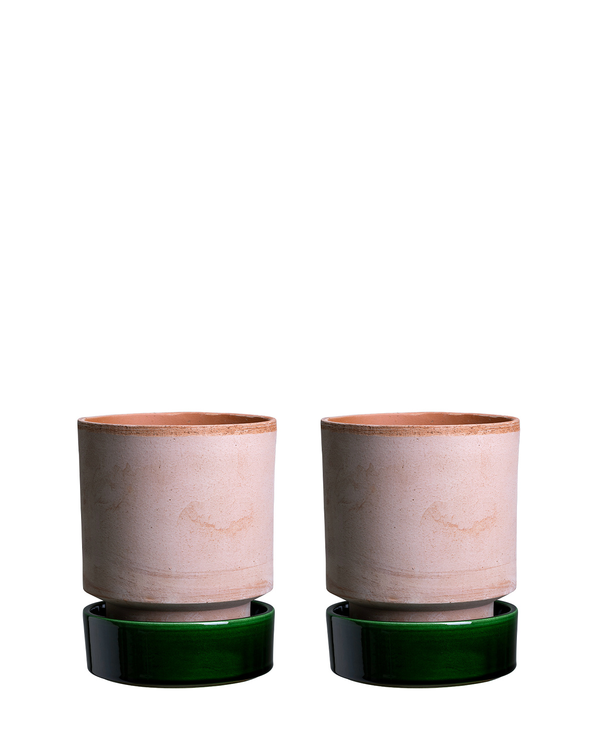 Bergs Potter Blumentopf Set The Hoff Raw Pot inkl. Untersetzer Glazed One Size