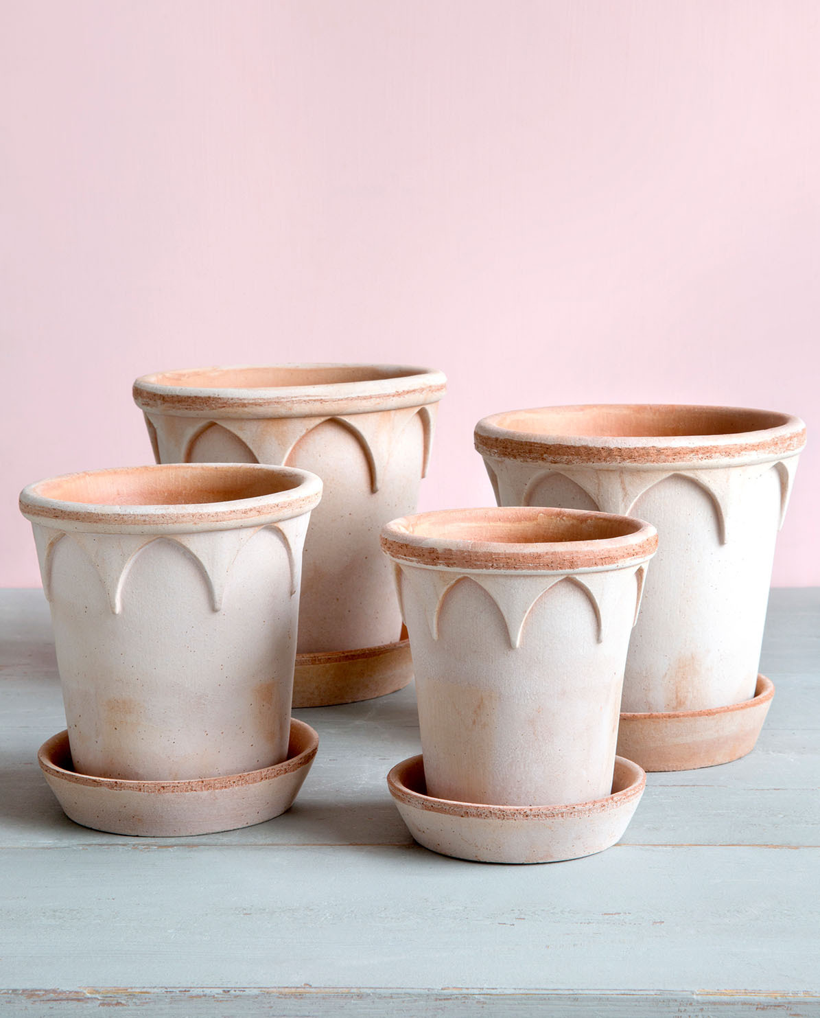 Bergs Potter Blumentopf The Elisabeth Raw Pot inkl. Untersetzer ⌀ 16 cm
