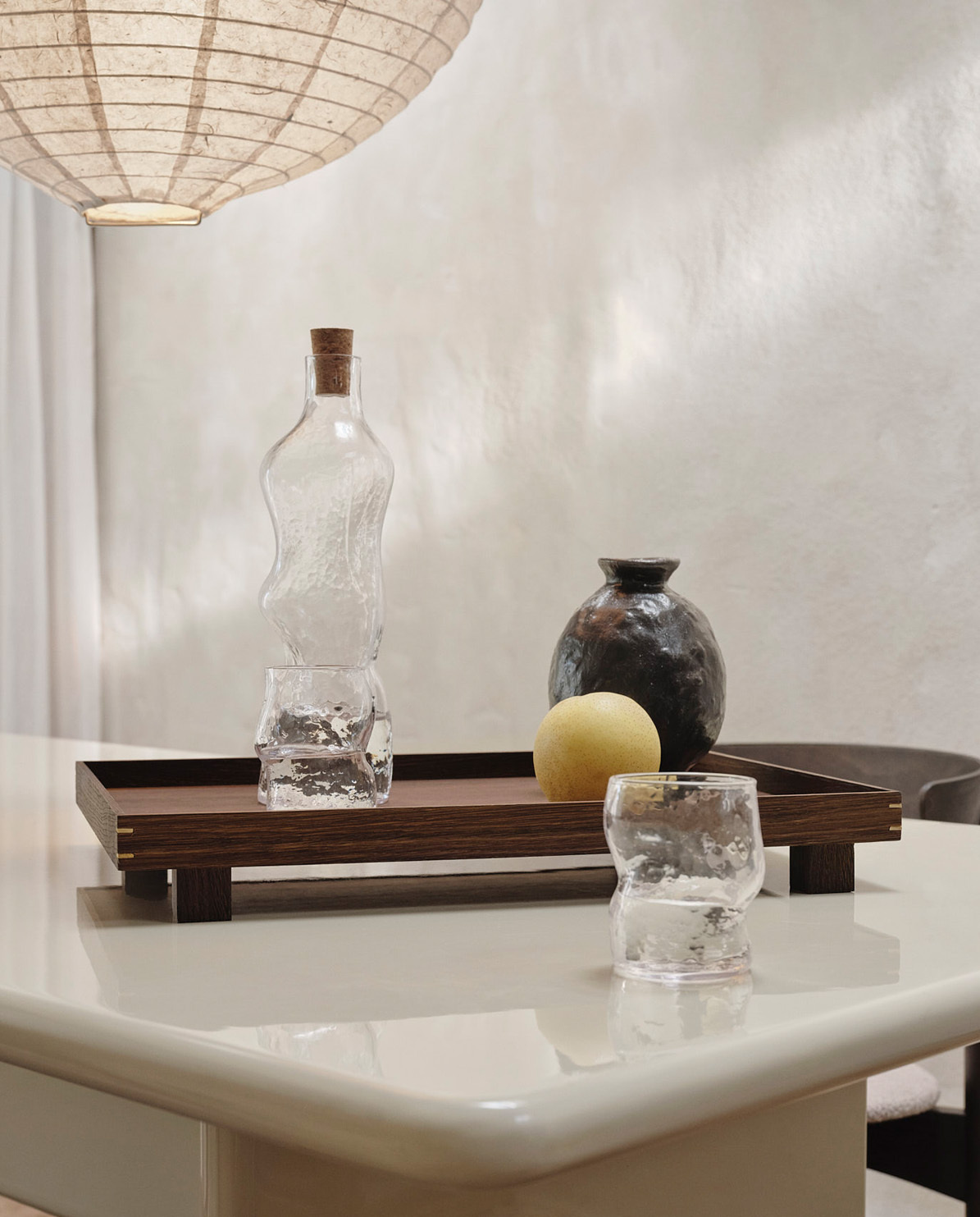 Ferm Living Flasche Dimple clear One Size
