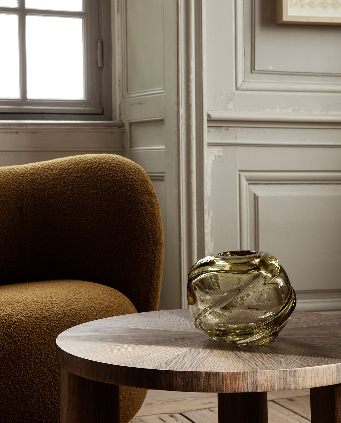 Ferm Living Vase Water Swirl round One Size