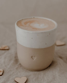 Eulenschnitt Becher Herz