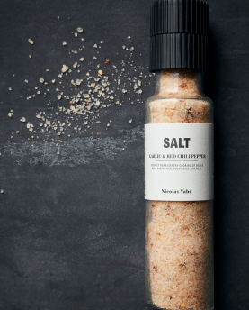 Nicolas Vahé Mühle Salz Knoblauch & rote Chilischote