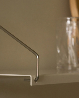 Frama Regal Library Shelf warm white steel