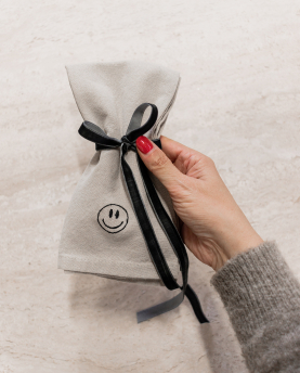 Geliebtes Zuhause Stoffserviette 2er-Set Smiley
