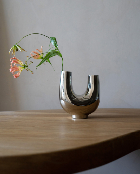 Hein Studio Vase Kazumi Nickel
