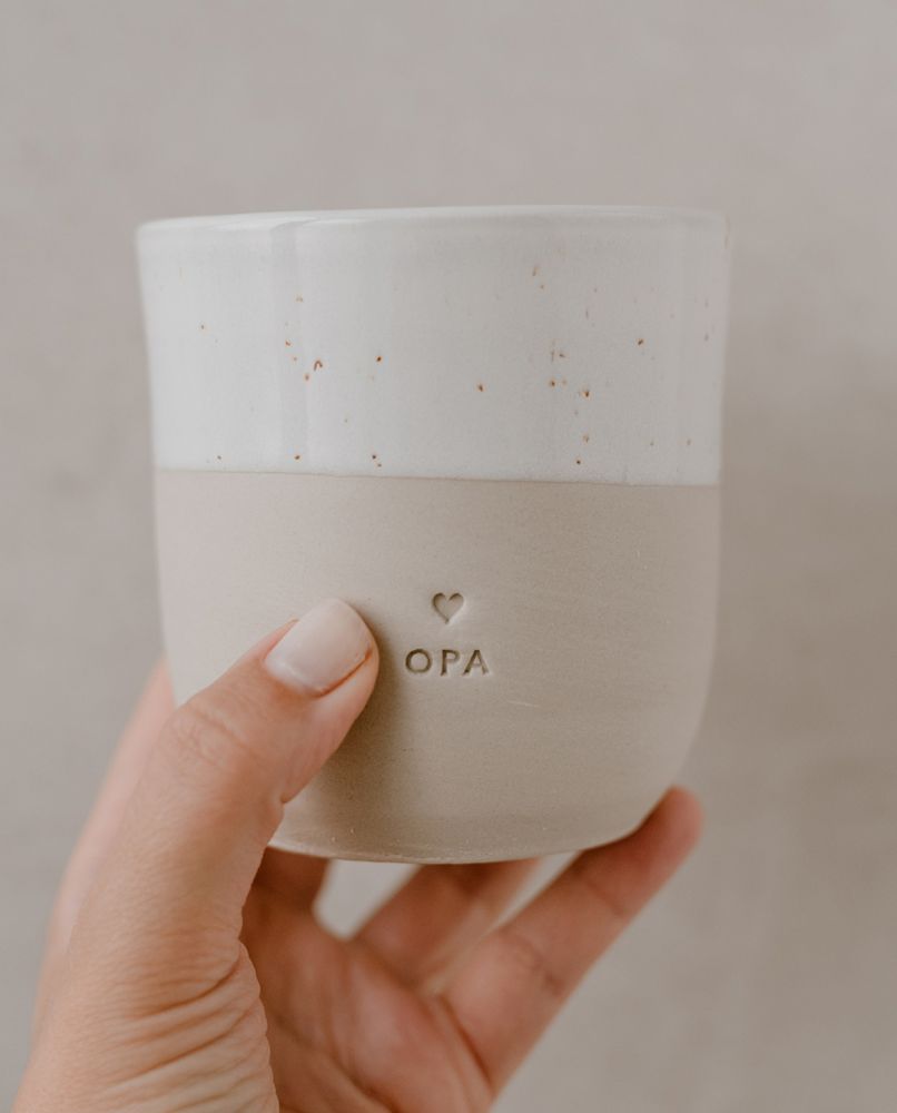 Eulenschnitt Becher Opa One Size